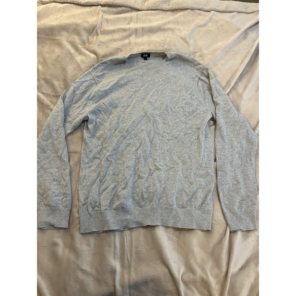Men’s Uniqlo Grey Pullover Sweater Size Large